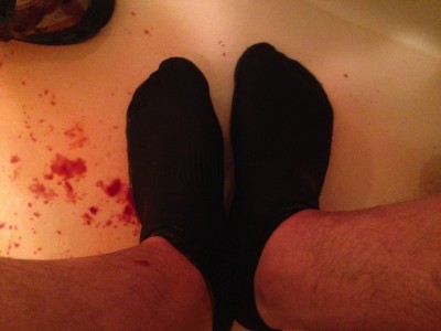 Wet socks