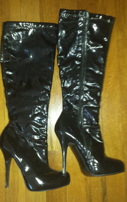 knee high pvc, well worn