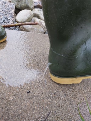 Flooded boot