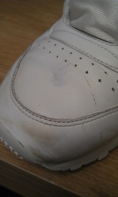 Scuffs, pen marks, dirt