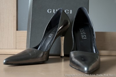 Gucci Scarpa Elegante Pelle - Anthracite