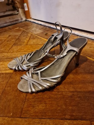 Silver Monsoon Heels